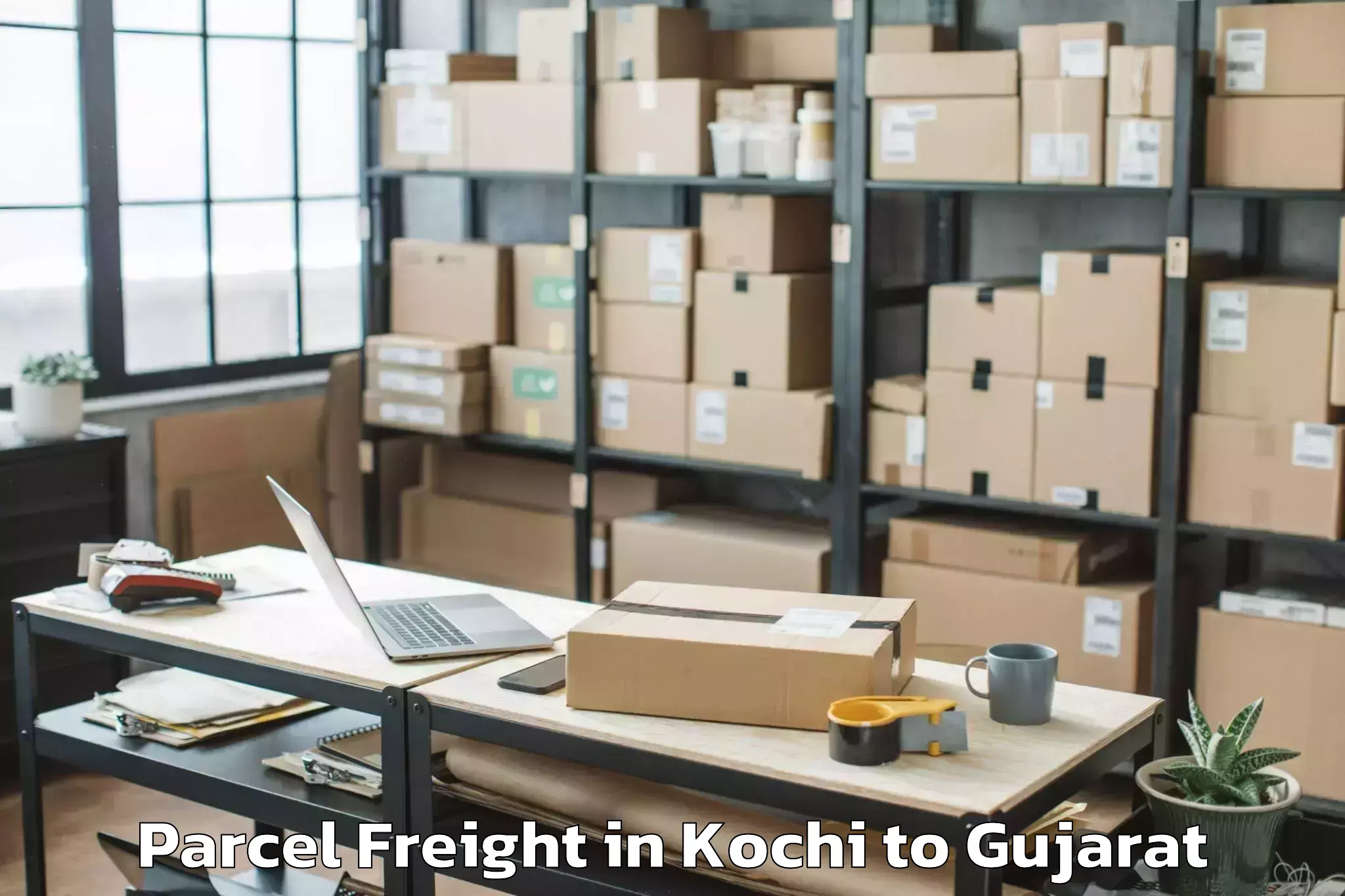 Book Kochi to Hazira Parcel Freight Online